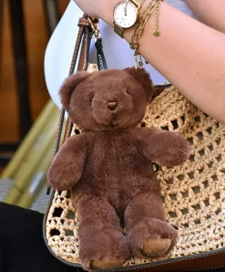 Doudou et Compagnie porte clé - Bijou de sac Ours peluche - 20 cm - Marron> Porte-Clé