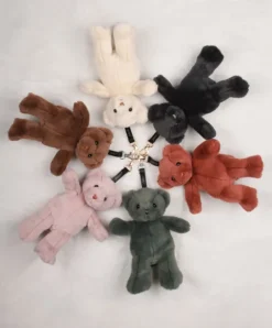 Doudou et Compagnie porte clé - Bijou de sac Ours peluche - 20 cm - Ivoire><noscript><img width=