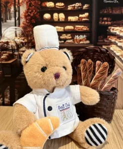 Doudou et Compagnie Porte clé Ours cuistot chef - 15 cm> Peluches|Les Ours En Peluche