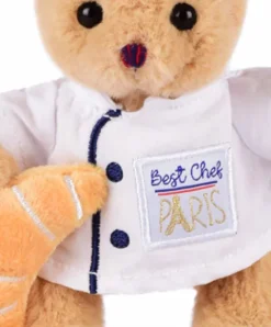 Doudou et Compagnie Porte clé Ours cuistot chef - 15 cm><noscript><img width=