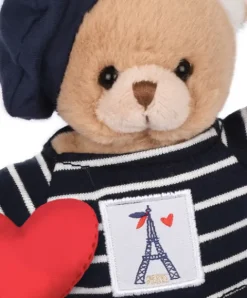 Doudou et Compagnie Porte clé Ours Marinière Tour Eiffel : Paris Chic- 15 cm><noscript><img width=
