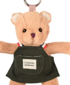 Doudou et Compagnie Porte cle - Peluche Ours jardinier - 15 cm><noscript><img width=