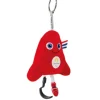 Doudou et Compagnie Porte-clés Mascotte Officielle Jeux Paralympiques Paris 2024 - 16 cm> Porte-Clé
