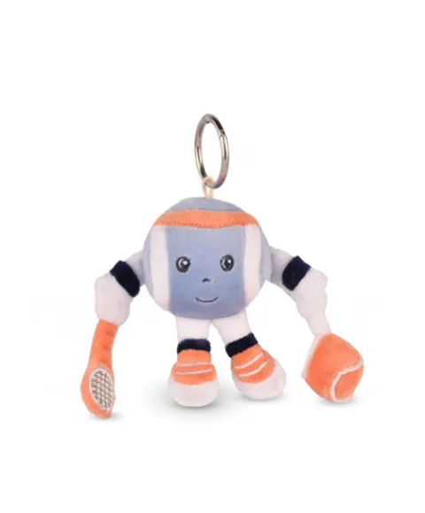 Doudou et Compagnie Porte-clés peluche Roland-Garros- Monsieur Balle -12 cm> Peluches|Porte-Clé