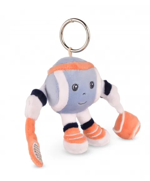 Doudou et Compagnie Porte-clés peluche Roland-Garros- Monsieur Balle -12 cm> Peluches|Porte-Clé