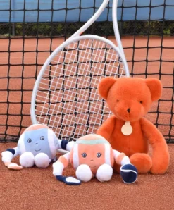 Doudou et Compagnie Porte-clés peluche Roland-Garros- Monsieur Balle -12 cm><noscript><img width=