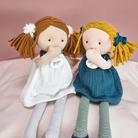 Doudou et Compagnie Poupée de chiffon Les Doucettes - Nina - 30 cm> Poupées De Chiffon
