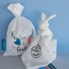 Doudou et Compagnie Sac à doudou + Doudou lapin "Mon Doudou + fort que tout " 10 cm - Unicef> Sac À Doudou|Petit Format