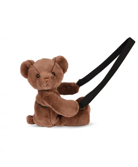 Doudou et Compagnie Sac bandouliere - Ours en peluche marron - 30 cm> Peluches|Les Ours En Peluche