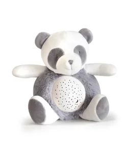 Doudou et Compagnie Veilleuse musicale et lumineuse Panda Gris - 20 cm> Veilleuses